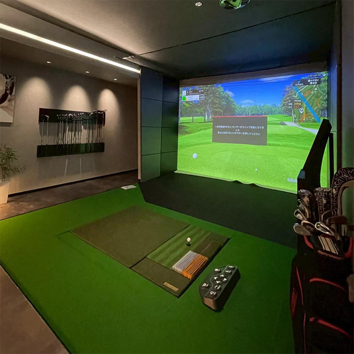 ゴルファーのための上質な空間づくり|京都市インドアゴルフ改修工事