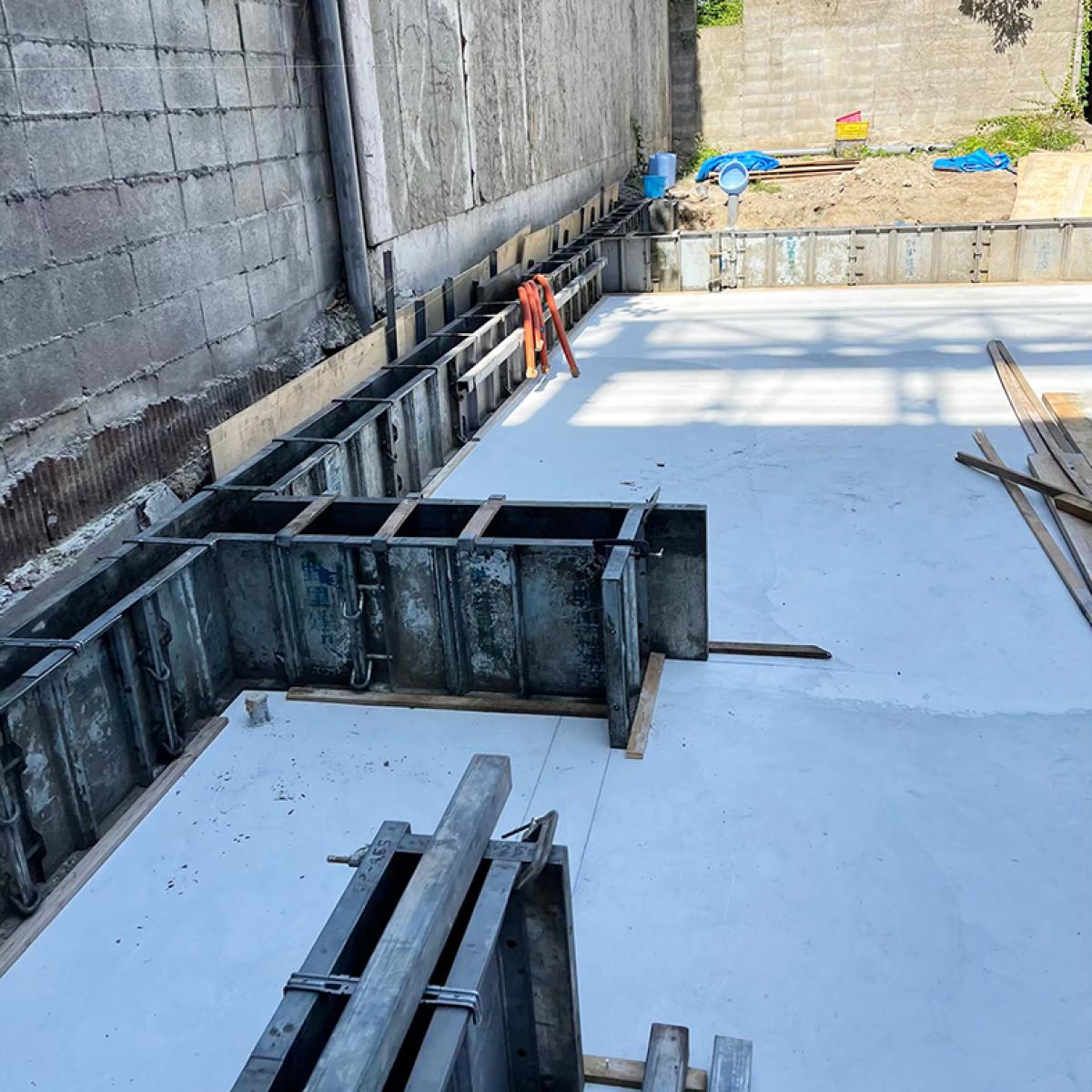 カフェ&バー新築店舗の基礎工事の様子をご紹介します